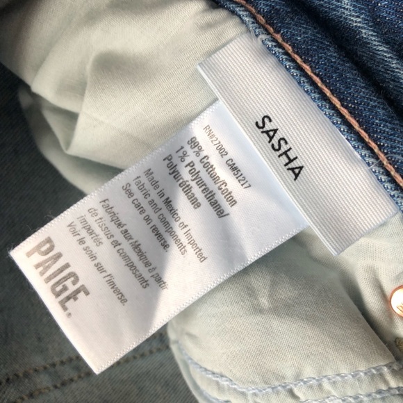 NWT Paige Sasha 32”petite High Rise Wide Leg Jeans MODERNISM Anthropologie - Picture 15 of 16